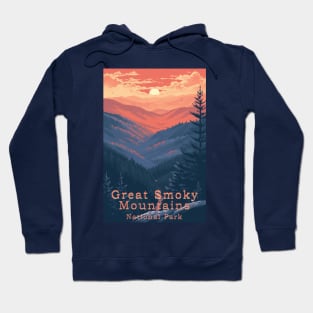 Great Smoky Mountains national park travel poster Hoodie